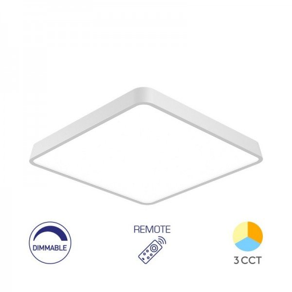 Braytron Led plafonjera Blade, BRY-BLADE-SS-SQR-WHT-45W-RMT-CEILING LIGHT, BH16-05290