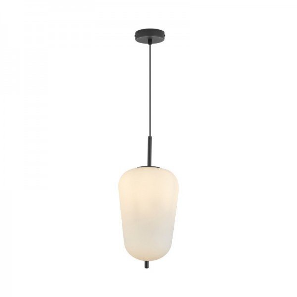 Braytron Opal staklo, BRY-S011R-1H-1xE27-OPL-BLC-PENDANT LIGHT, BV01-00102
