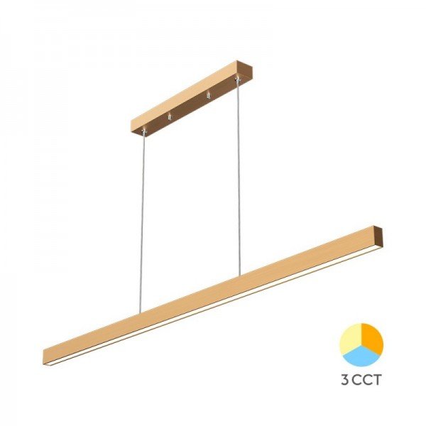 Braytron Linearna svjetiljka Lina, BRY-LINA-LN-2540-GLD-30W-3IN1-CEILING LIGHT, BH16-09986