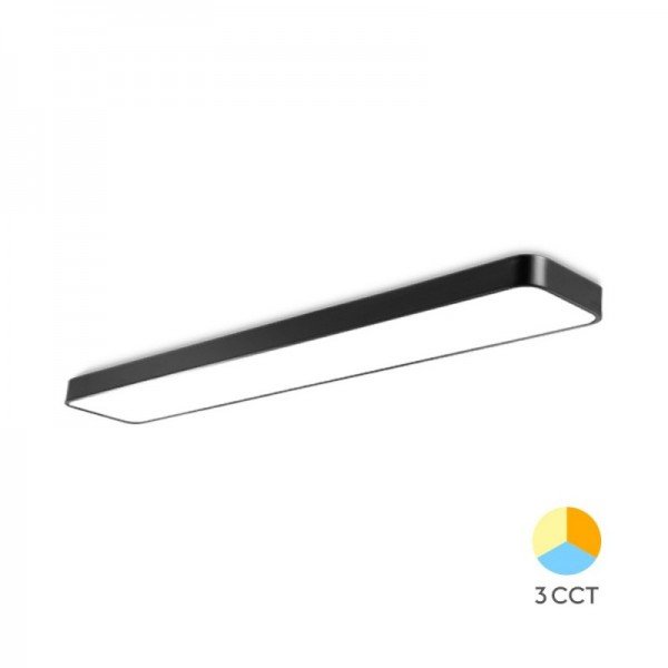 Braytron Led plafonjera Blade, BRY-BLADE-LN-RCT-BLC-45W-3IN1-CEILING LIGHT, BH16-08281