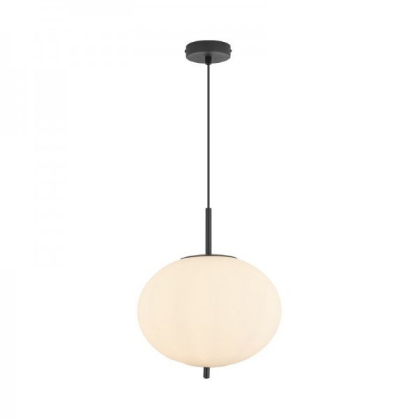 Braytron Opal staklo, BRY-S011R-1H-1xE27-OPL-BLC-PENDANT LIGHT, BV01-00100