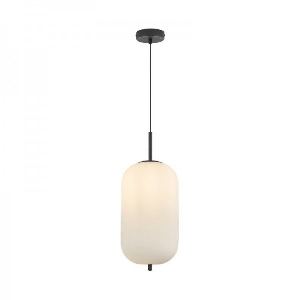 Braytron Opal staklo, BRY-S011R-1H-1xE27-OPL-BLC-PENDANT LIGHT, BV01-00101