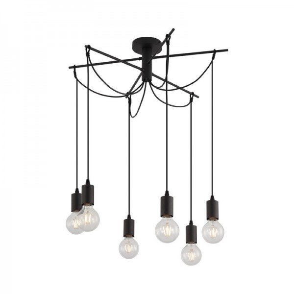 Braytron Rozetna, BRY-G004C-6H-6xE27-BLC-PENDANT LIGHT, BV04-00045