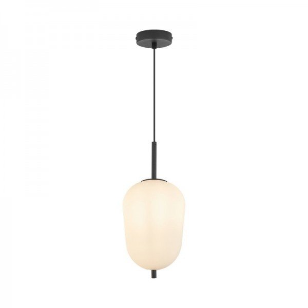 Braytron Opal staklo, BRY-S011R-1H-1xE14-OPL-BLC-PENDANT LIGHT, BV01-00105