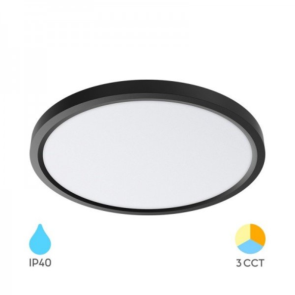 Braytron Plafonjerska svjetiljka, BRY-JADE-SLR-BLC-RND-45W-3IN1-CEILING LIGHT, BP07-00581