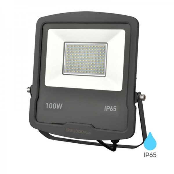 Braytron Led reflektori, BRY-FLOOD-SL-100W-GRY-6500K-IP65-LED FLOODLIGHT, BT61-09132
