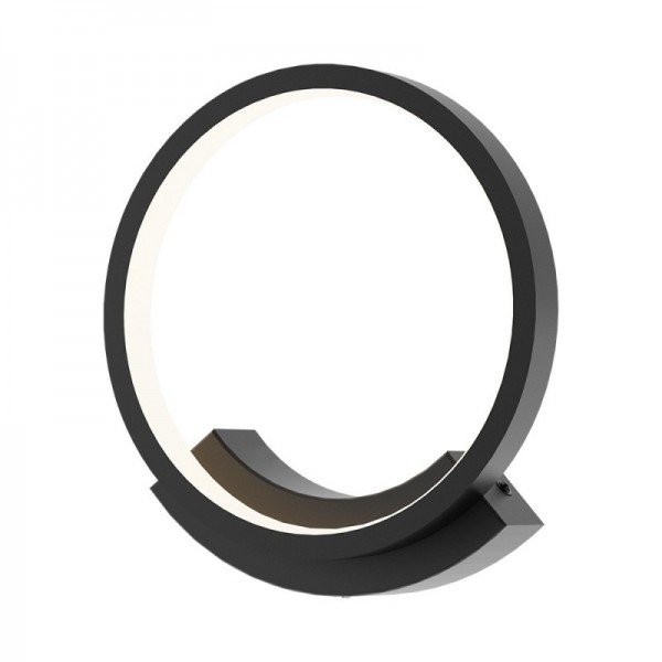 Braytron Led zidna svjetiljka, BRY-NELA-WL1-12W-RND-BLC-3000K-WALL LIGHT, BH07-03701