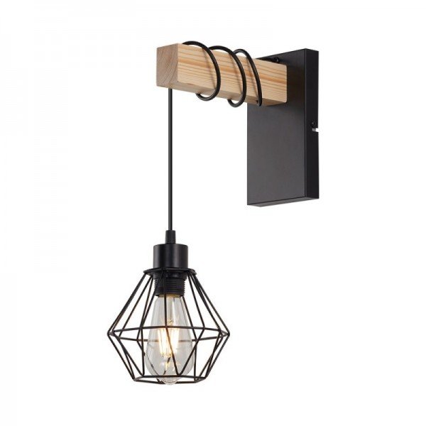 Braytron Drvena, BRY-D002W-1H-1xE27-WDN-WALL LIGHT, BV02-00024