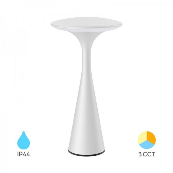 Braytron Led Stone lampa, BRY-TOWER-2-WHT-3IN1-RCH-TABLE LAMP, BK06-00090