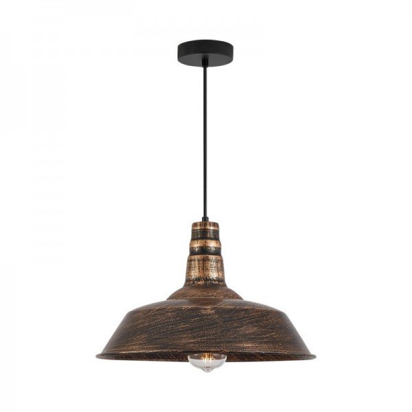 Braytron Metalna, BRY-P003R-1H-1xE27-BRZ-PENDANT LIGHT, BV05-00023