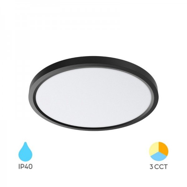 Braytron Plafonjerska svjetiljka, BRY-JADE-SLR-BLC-RND-36W-3IN1-CEILING LIGHT, BP07-00481