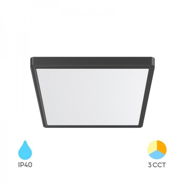 Braytron Plafonjerska svjetiljka, BRY-JADE-SLR-BLC-SQR-26W-3IN1-CEILING LIGHT, BP07-10381