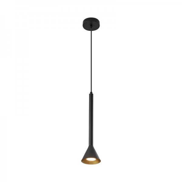 Braytron Metalna, BRY-P011R-1H-1xGU10-BLC-PENDANT LIGHT, BV05-00070