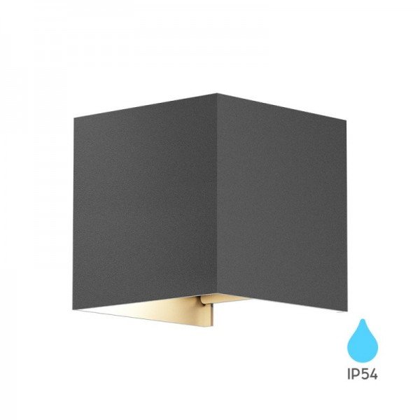 Braytron Led zidna svjetiljka, BRY-VEKTA-B-WL.2-GRY-1xG9-IP54-WALL LIGHT, BG38-03402