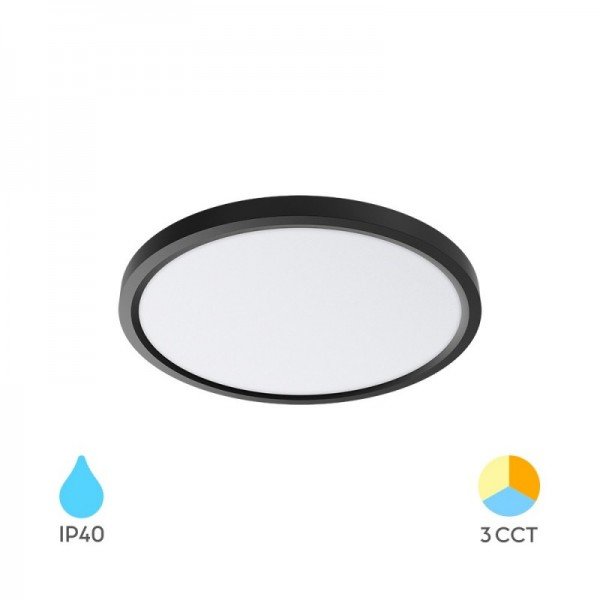 Braytron Plafonjerska svjetiljka, BRY-JADE-SLR-BLC-RND-26W-3IN1-CEILING LIGHT, BP07-00381
