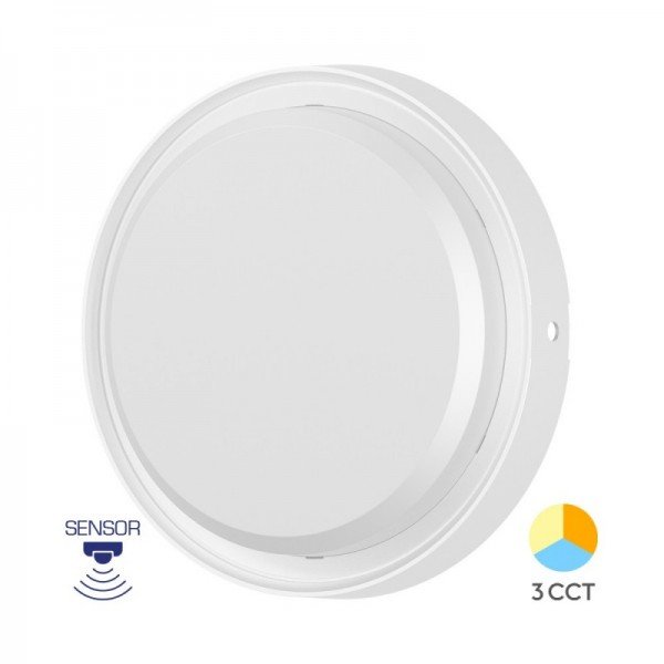 Braytron Led brodska svjetiljka, BRY-BULKHEAD-18W-RND-WHT-SNS-3IN1-IP65-LED BULKHEA, BC18-30780