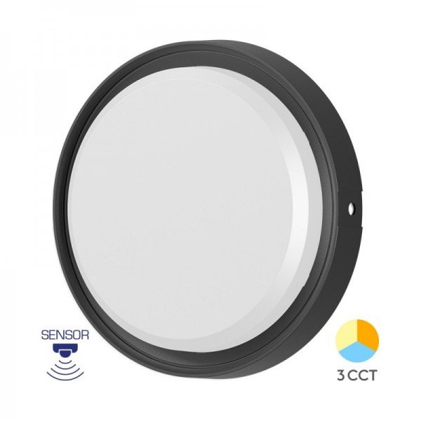 Braytron Led brodska svjetiljka, BRY-BULKHEAD-18W-RND-BLC-SNS-3IN1-IP65-LED BULKHEA, BC18-30781
