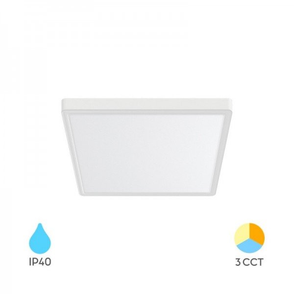 Braytron Plafonjerska svjetiljka, BRY-JADE-SLR-WHT-SQR-20W-3IN1-CEILING LIGHT, BP07-10280