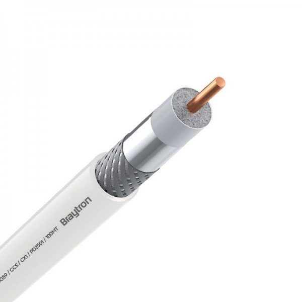 Braytron Kablovi, BRY-COAXIAL-RG59-CX1-CCS-WHT-100M-CABLE, BZ20-00100