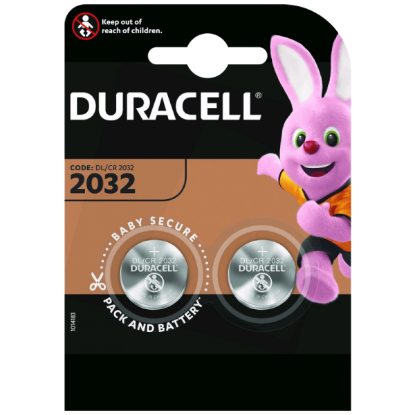 Duracell Baterija litijska, CR2032, 3V, dugmasta, blister 2 kom.