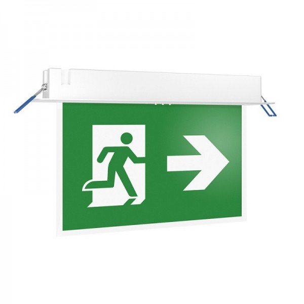 Braytron Panik lampa, BRY-EXIT-LED-2W-RCS-IP20-WHT-EMERGENCY EXIT, BC14-01120