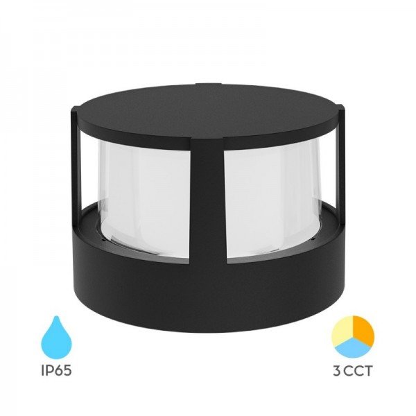 Braytron Led zidna svjetiljka, BRY-WALLS-G1-RND-BLC-15W-3IN1-IP65-WALL LIGHT, BG38-01481