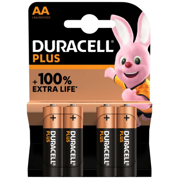 Duracell Baterija alkalna, AA, 1,5 V, blister 4 kom.