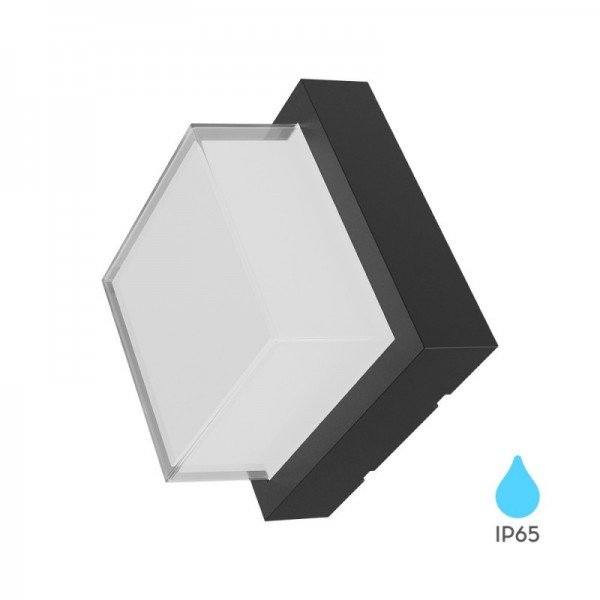 Braytron Led zidna svjetiljka, BRY-WALLS-G2-SQR-BLC-15W-3000K-IP65-WALL LIGHT, BG38-01301