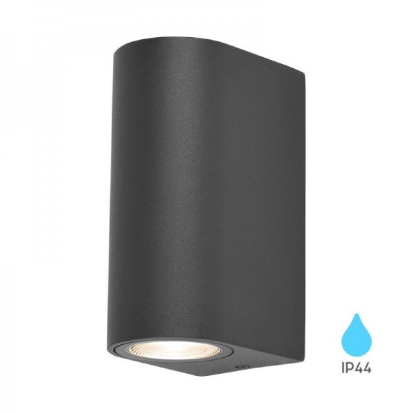 Braytron Zidna svjetiljka Gu10, BRY-RITA-P-WL.2-GRY-2xGU10-IP44-WALL LIGHT, BG32-00222