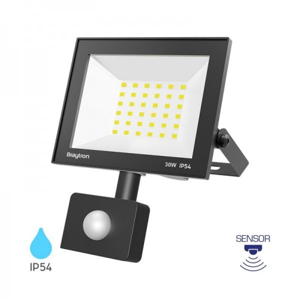 Braytron Led reflektori, BRY-FLOOD-CF-30W-BLC-6500K-SNS-IP54-LED FLOODLIGHT, BT66-23031