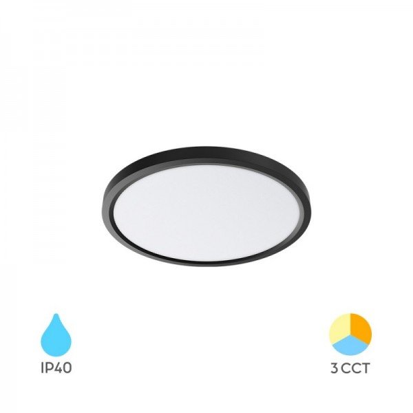 Braytron Plafonjerska svjetiljka, BRY-JADE-SLR-BLC-RND-20W-3IN1-CEILING LIGHT, BP07-00281