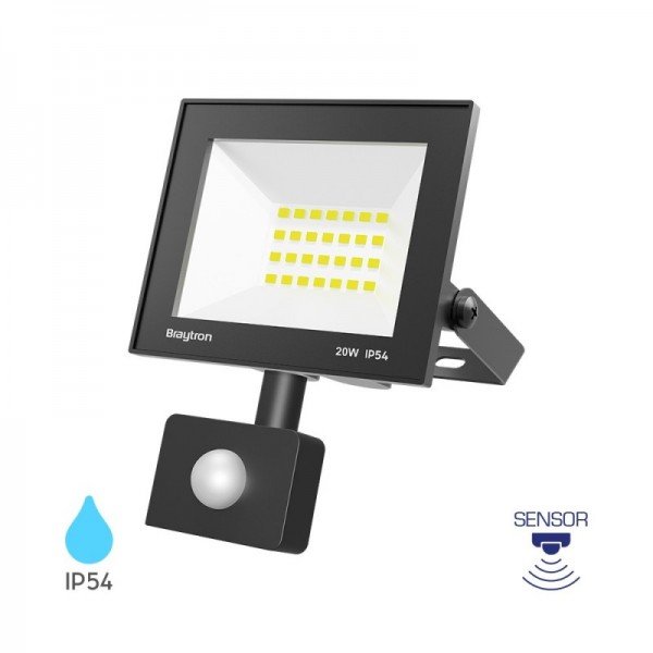 Braytron Led reflektori, BRY-FLOOD-CF-20W-BLC-6500K-SNS-IP54-LED FLOODLIGHT, BT66-22031