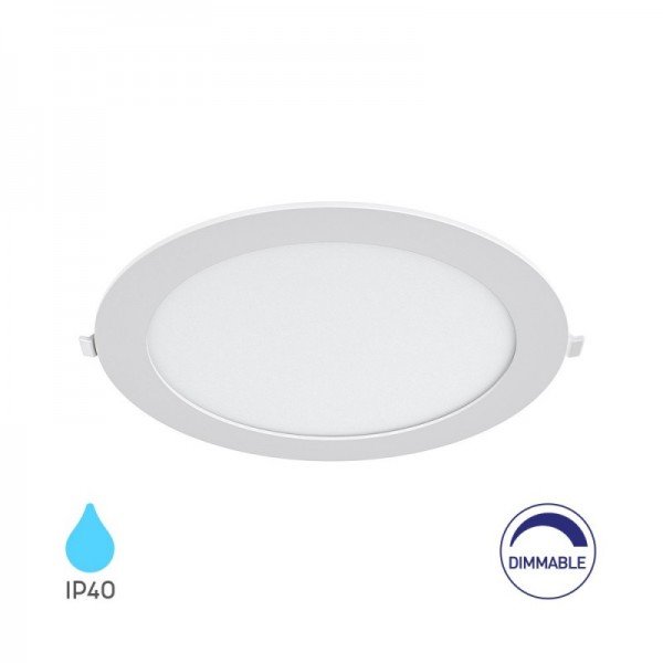 Braytron Led mali panel, BRY-SMD-CRP-18W-RND-DIM-8INC-WHT-4000K-LED PANEL, BP01-91810