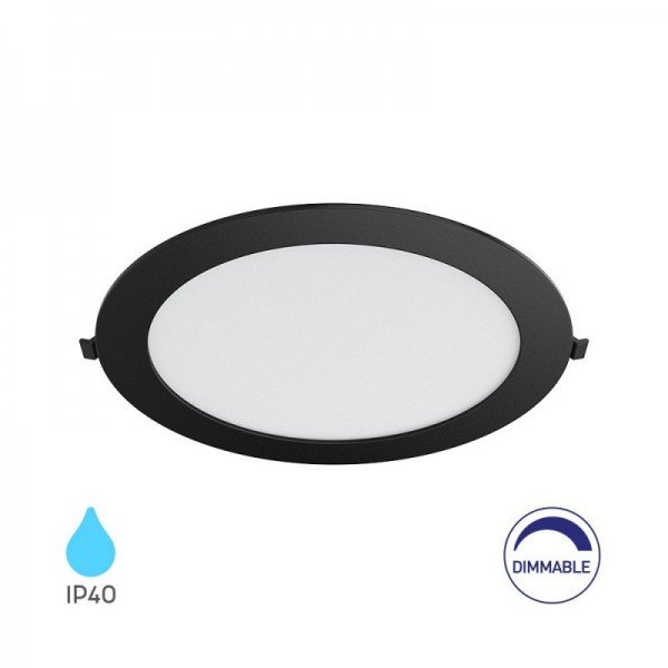 Braytron Led mali panel, BRY-SMD-CRP-18W-RND-DIM-8INC-BLC-6500K-LED PANEL, BP01-91831