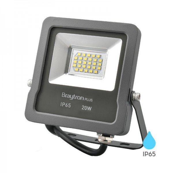 Braytron Led reflektori, BRY-FLOOD-SL-20W-GRY-6500K-IP65-LED FLOODLIGHT, BT61-02032