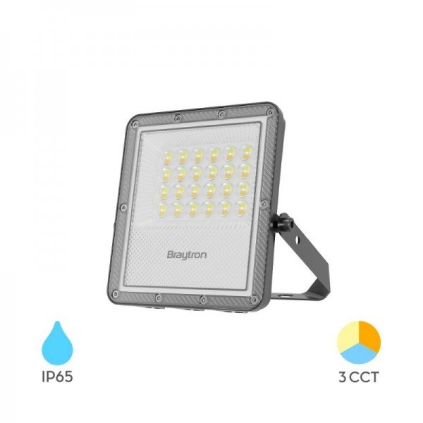 Braytron Led reflektori, BRY-FLOOD-PF-20W-GRY-3IN1-IP65-LED FLOODLIGHT, BT65-02082