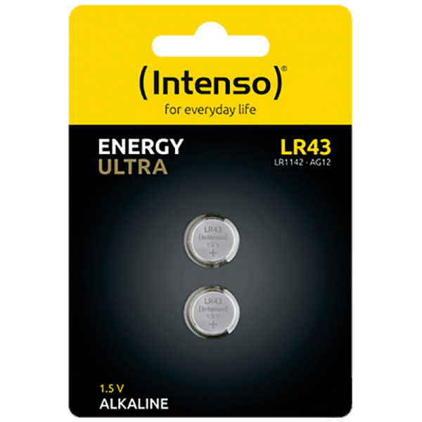 (Intenso) Baterija alkalna LR43/2, 1,5 V dugmasta, blister 2 kom