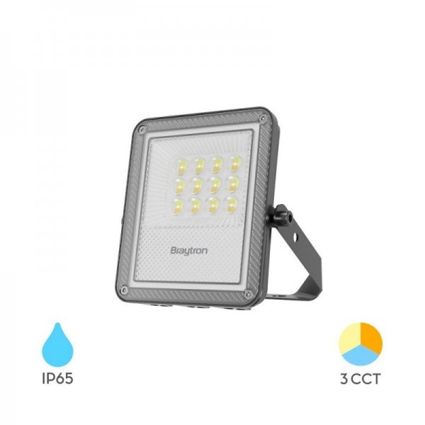Braytron Led reflektori, BRY-FLOOD-PF-10W-GRY-3IN1-IP65-LED FLOODLIGHT, BT65-01082
