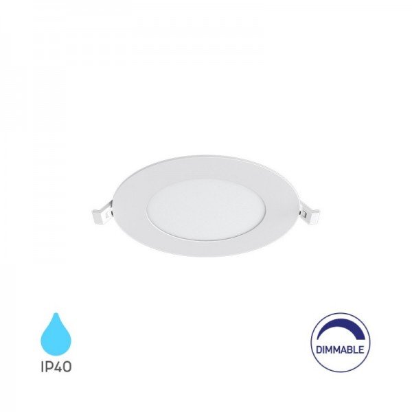 Braytron Led mali panel, BRY-SMD-CRP-6W-RND-DIM-4INC-WHT-6500K-LED PANEL, BP01-90630