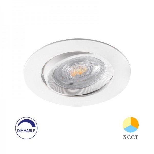 Braytron Led rozetna, BRY-SPOTLED G3-7W-RND-WHT-3IN1-DIM-LED SPOTLIGHT, BD02-60780