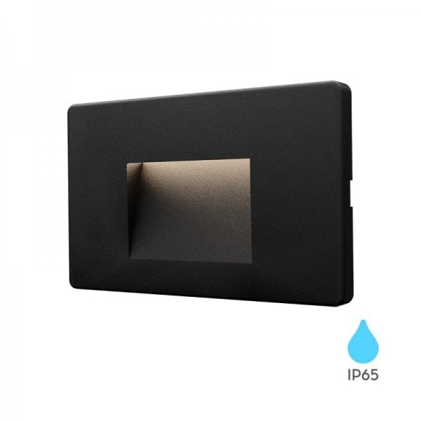 Braytron Led zidna svjetiljka, BRY-VEKTA-B-SQR-BLC-3W-3000K-IP65-WALL LIGHT, BG38-02101