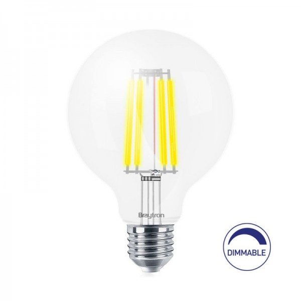 Braytron Led filament sijalice, BRY-ADVANCE-8W-E27-G95-CLR-DIM-3000K-BULB, BA41-60820