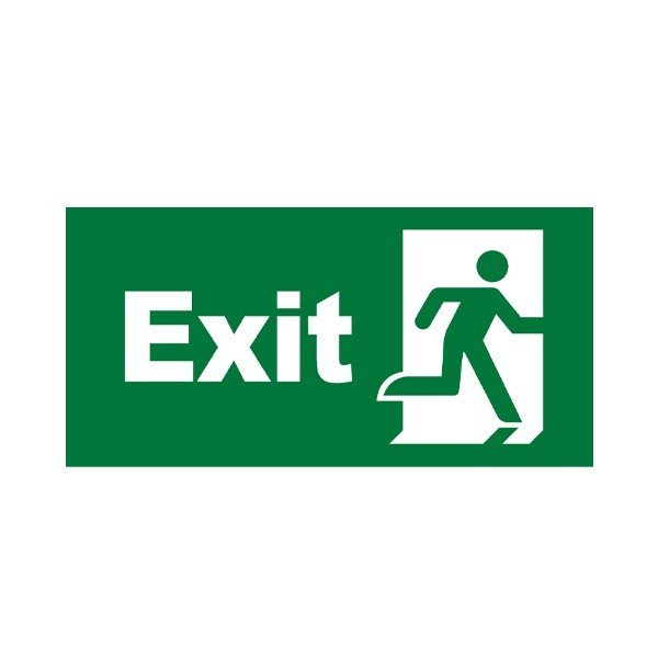 Braytron Panik lampa, BRY-EXIT SING-EXIT DOOR-PVC, BC14-01303
