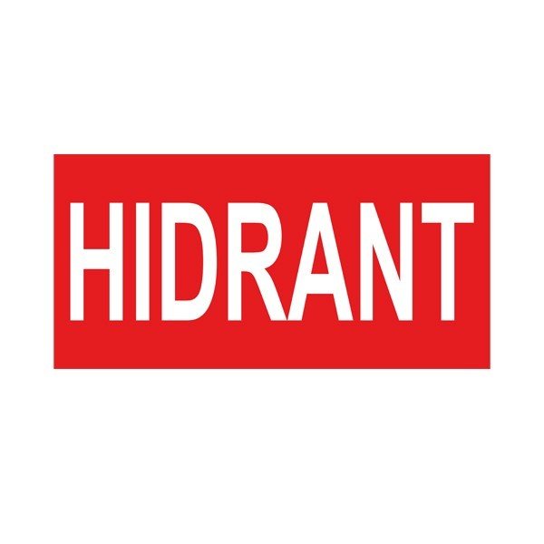 Braytron Panik lampa, BRY-EXIT SING-HIDRANT -STICKER, BC14-01314