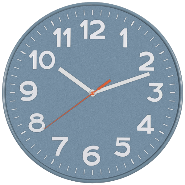 home Zidni sat, staklena prednja strana, 1 x AA baterija, 300 mm