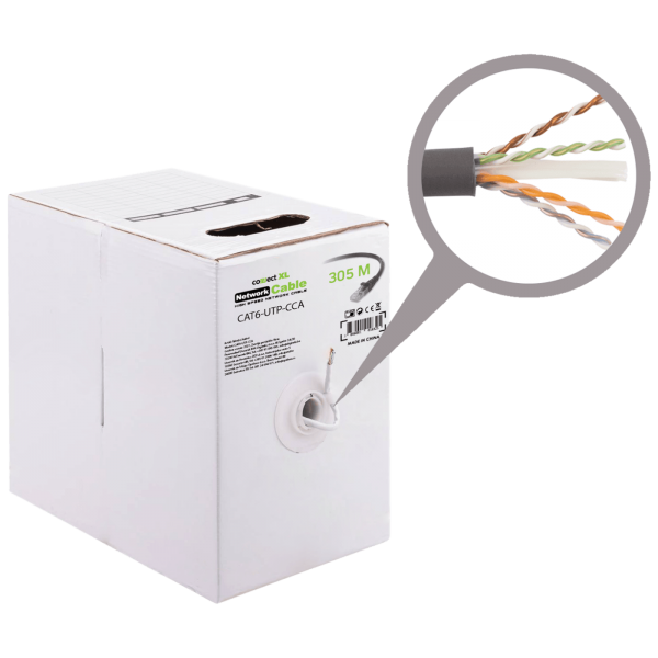 Connect XL Mrežni UTP kabl, CAT6, CCA, 305 met. - CAT6-UTP-CCA