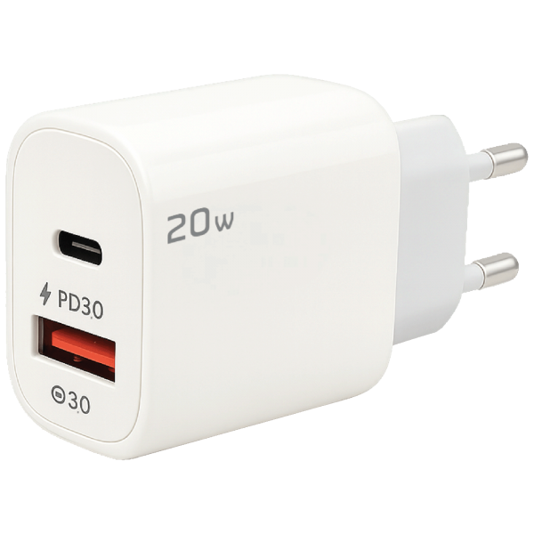 REDLINE Punjač kućni, 1 x USB-A, 1 x USB-C, 20W - GL-20-AC