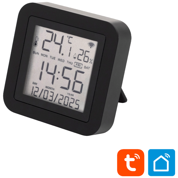 home Daljinski upravljač, mjerač temperature i vlage, sat, LCD