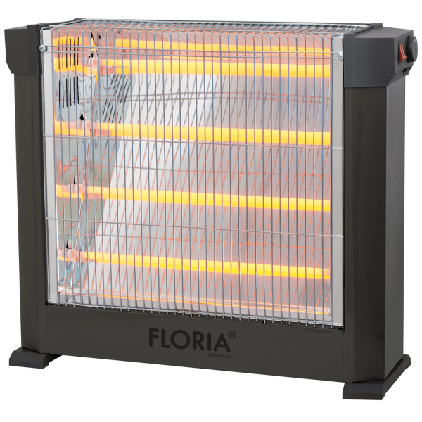 Floria Grijalica sa halogenim ( kvarcnim ) grijačem, 1800 W, crna