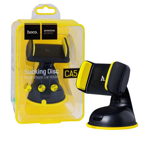 hoco. Auto držač za mobilne uređaje, vakuum - CA5 Yellow